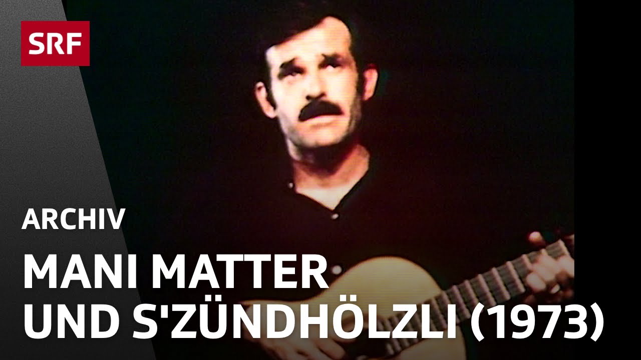 Porträt Berner Chansonnier Mani Matter (1973) | Schweizer Mundart-Liedermacher | SRF Archiv