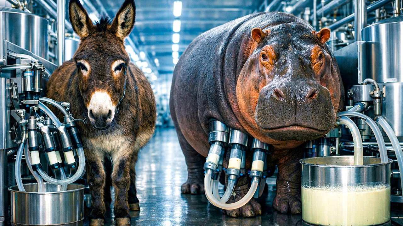 Donkey & Hipo Milk Factory?! Inside the Most Unusual Dairy Process