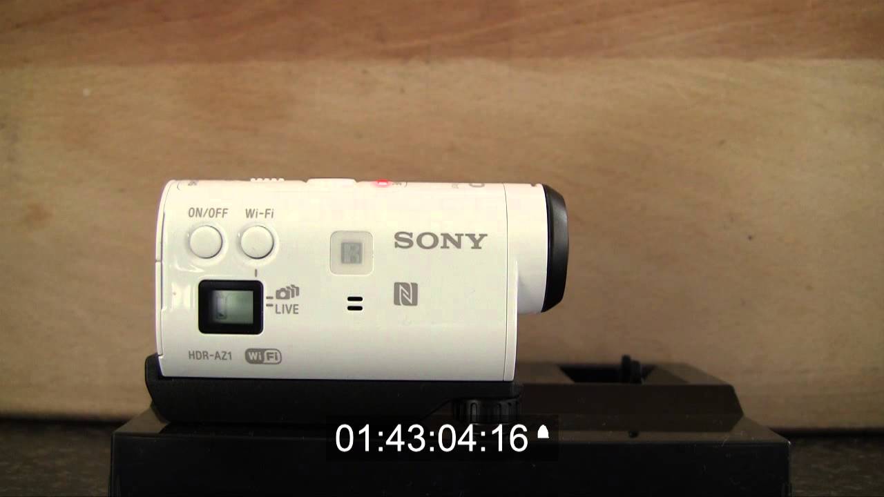 Sony action cam HDR AZ1 testing battery life without wifi