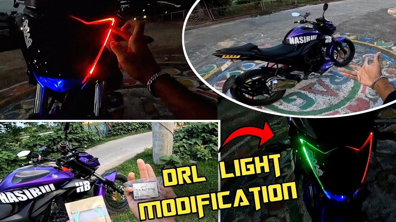 DRL Light Installation on Gixxer Monotone 😱🥵🔥| কতো খরচ পড়লো ?| HB Vlogs |