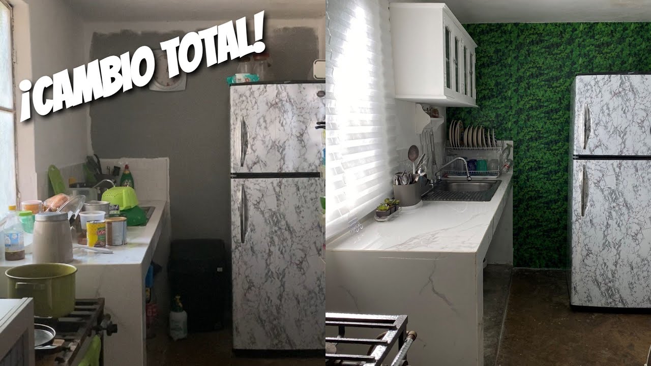 ✅¡Remodelando una cocina con ADHERIBLE MURO VERDE y poco dinero! | Mundo Betterware 🌎