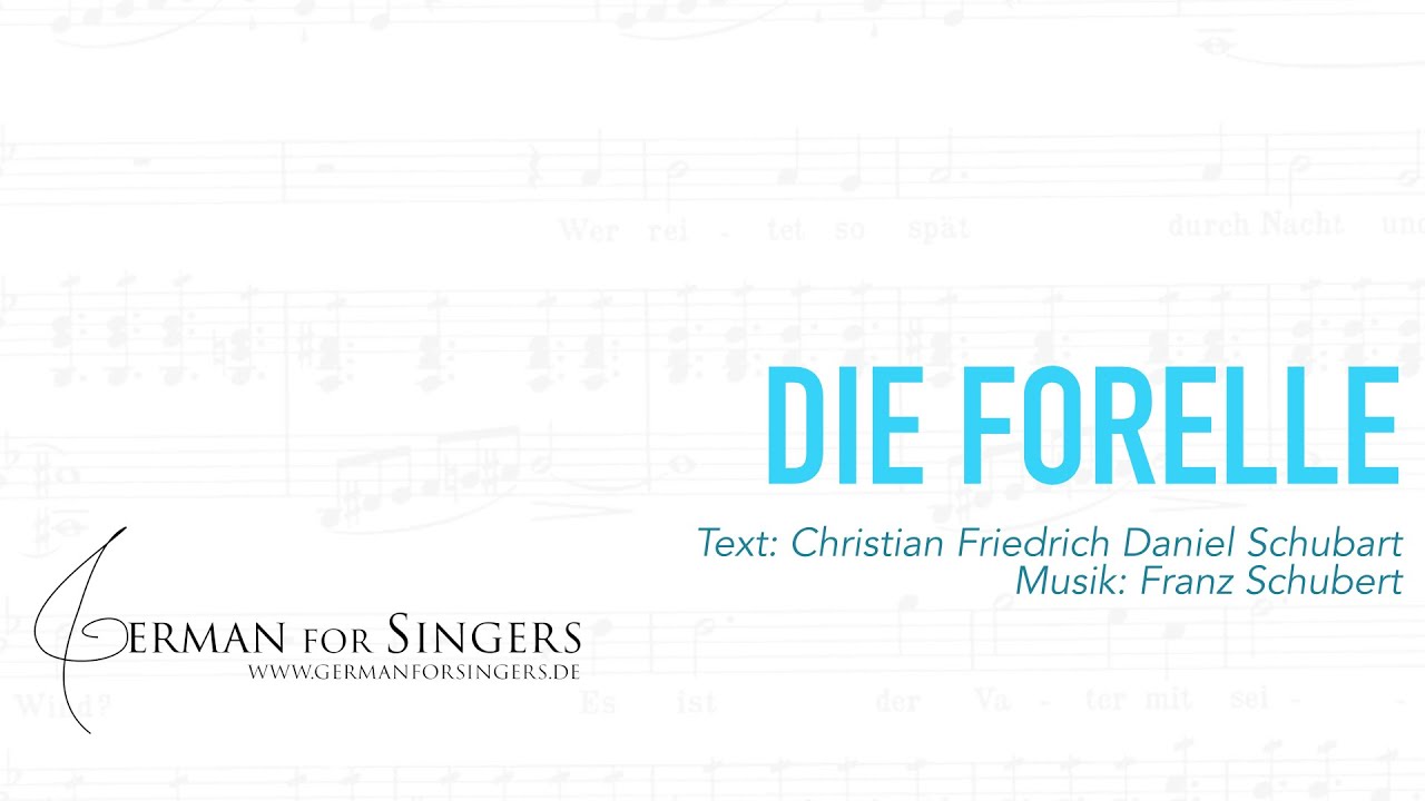 Die Forelle (FULL AUDIO & IPA) (Schubert / Schubart) | DICTION & IPA | GERMAN FOR SINGERS
