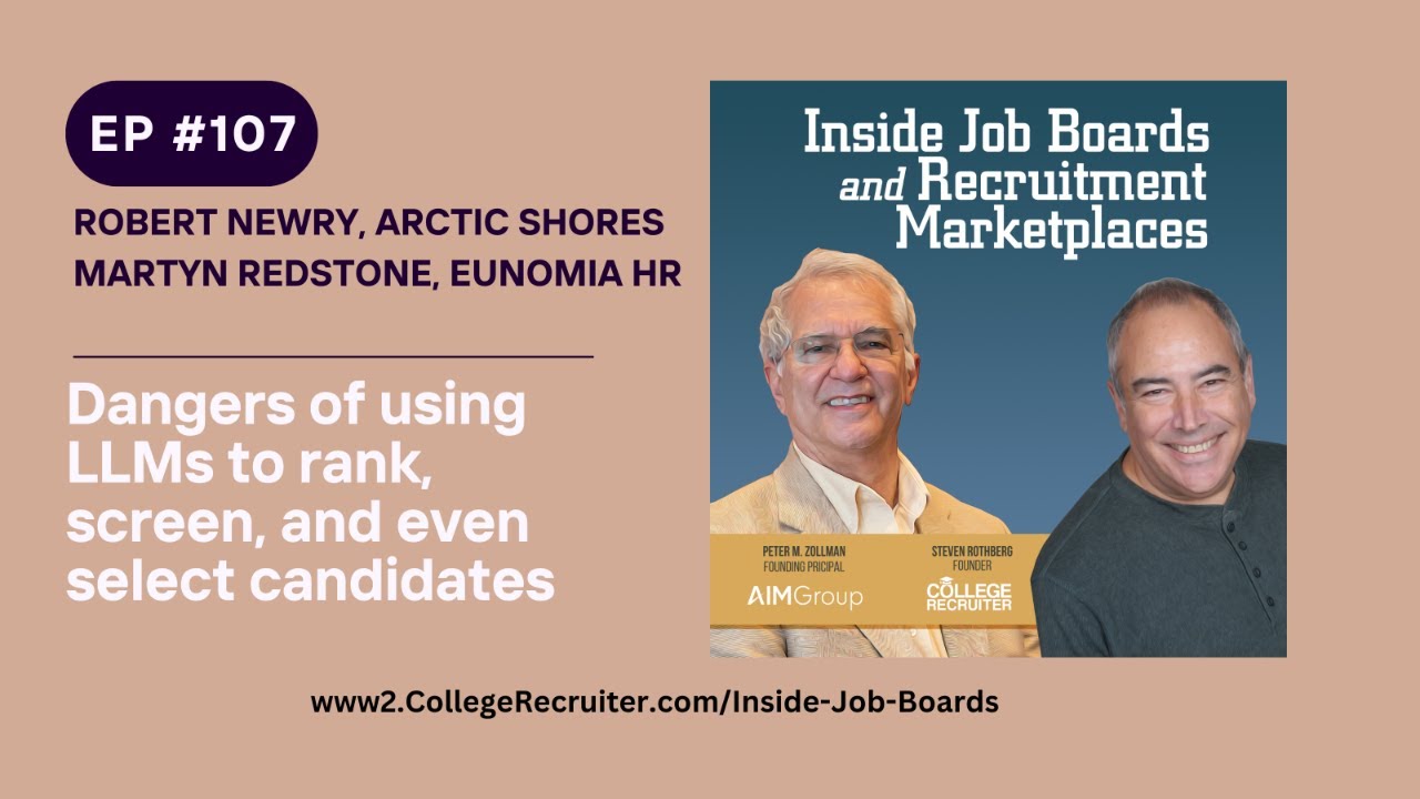 Dangers of using LLMs to rank and even select candidates | ep107