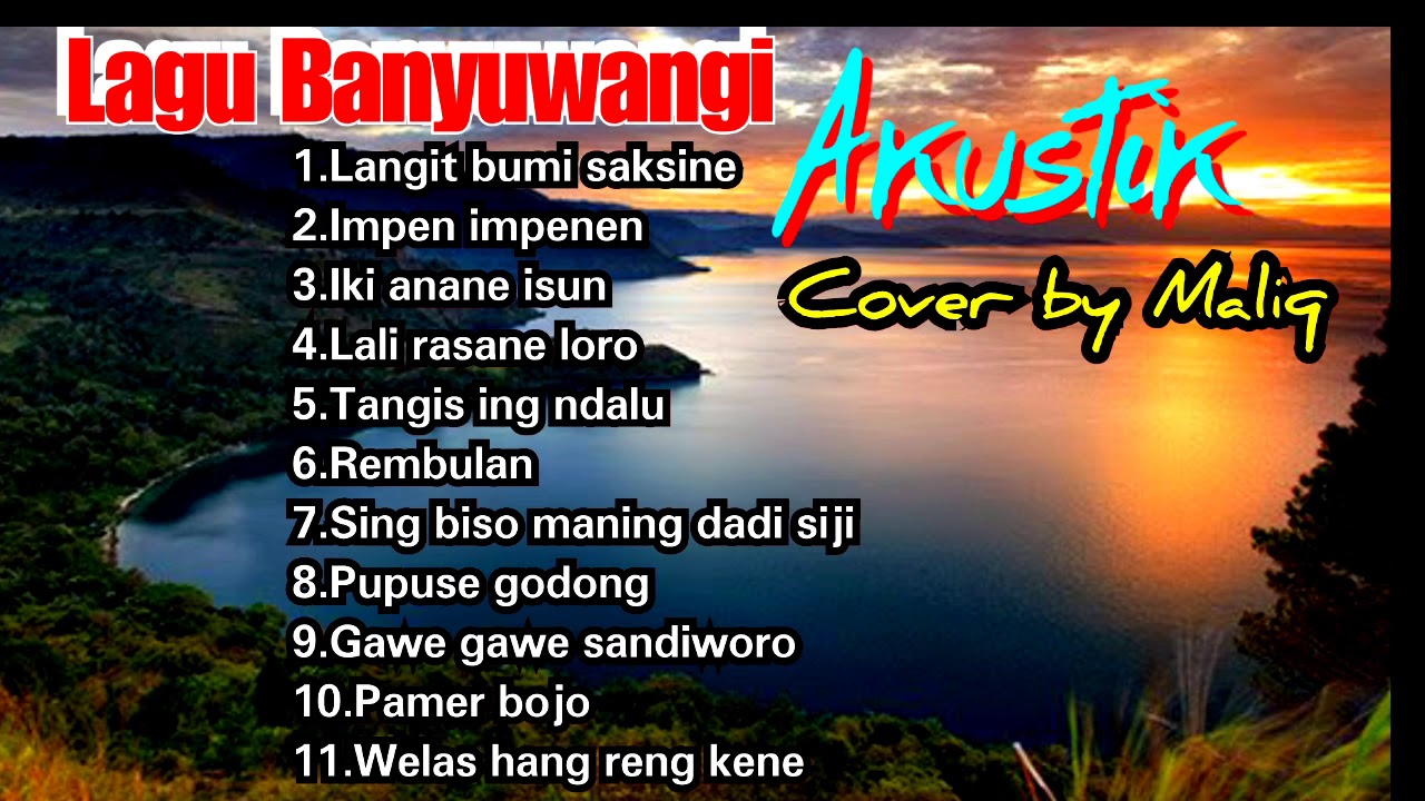 Kumpulan Lagu Banyuwangi akustik cover  paling enak di dengar