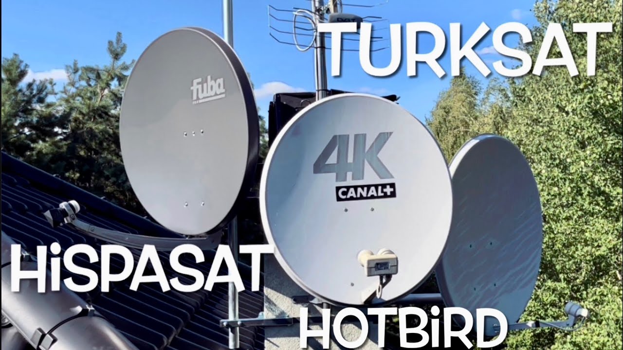 📡44 jak ustawić Hispasat 30W,Hotbird 13E,Turksat 42E,trzy dekodery, trzy anteny + bonus korozja