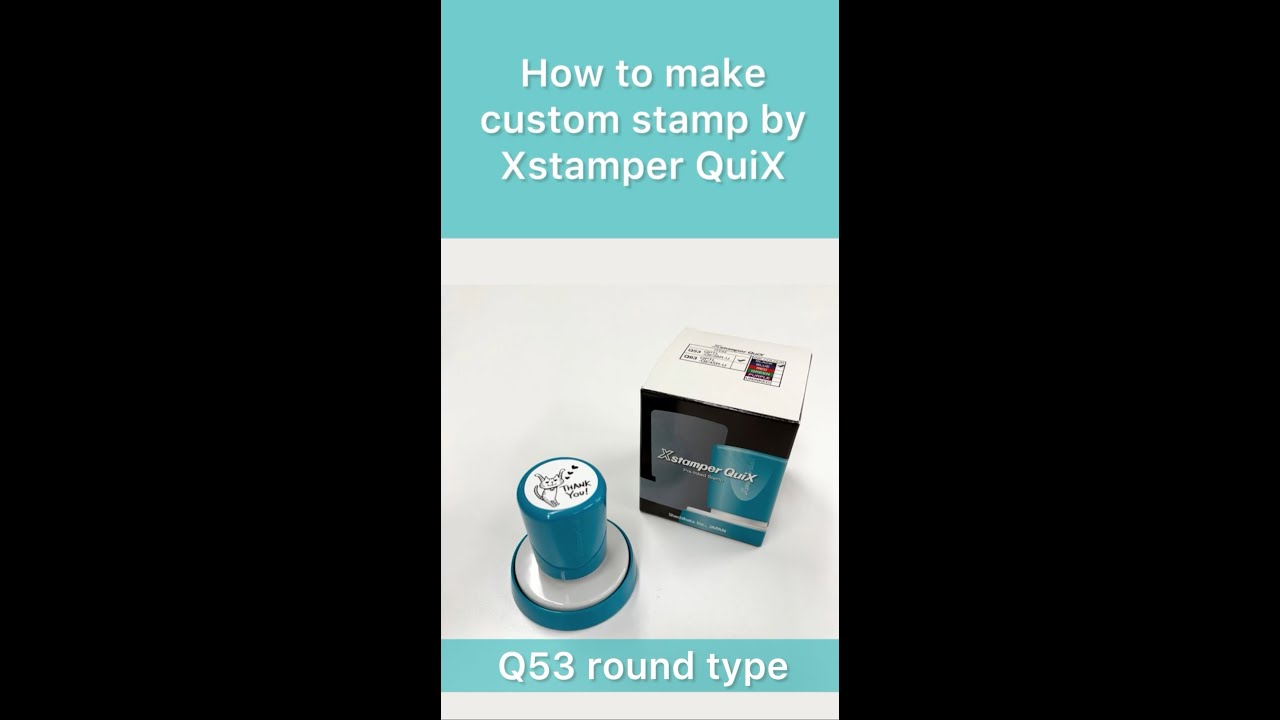 How to make custom stamp by Xstamper QuiX