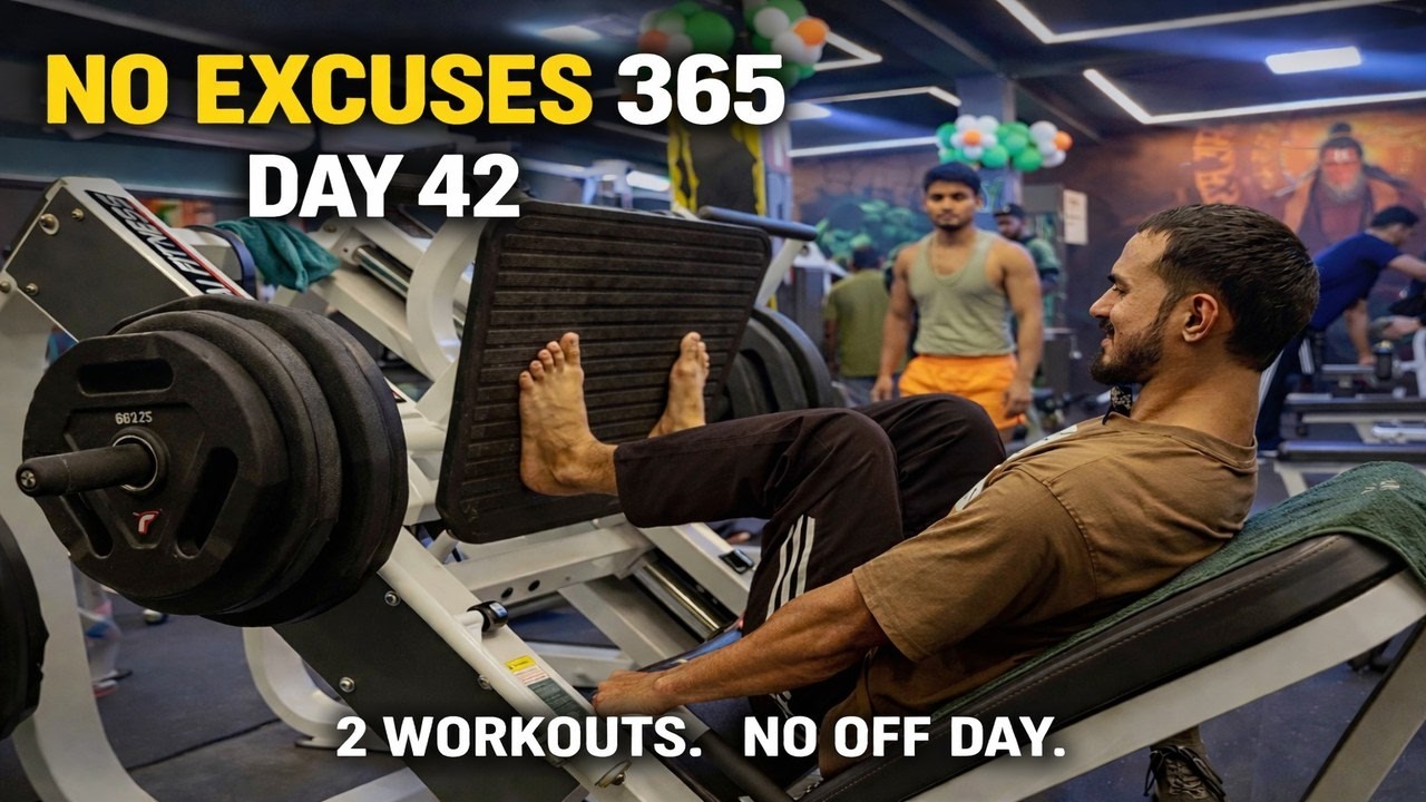 NO EXCUSES 365 – Day 42 | 2 Workouts. No Off Day.