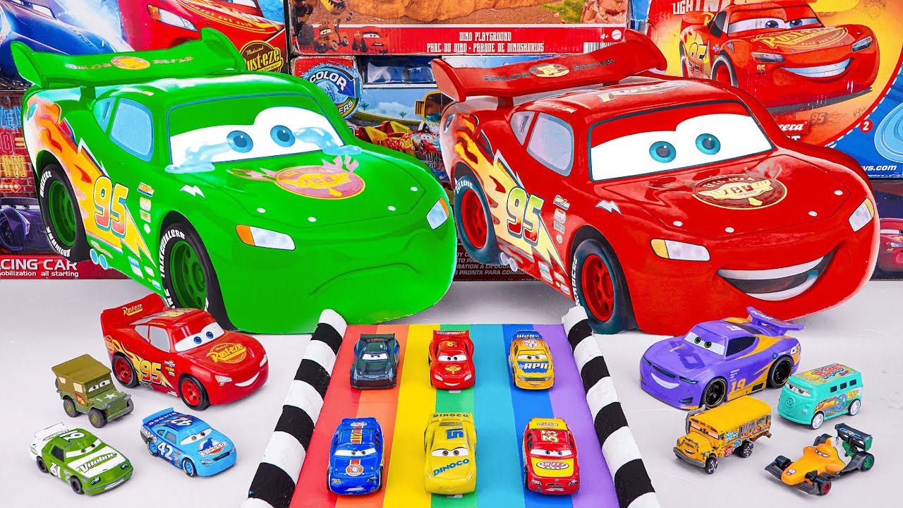 Disney Pixar Cars Unboxing Review | Lightning Mcqueen, Tow Mater, Doc Hudson, Sally Carrera, Cruz