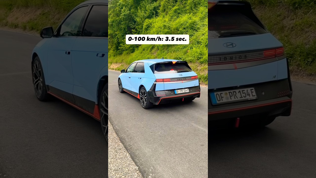 EV car with fake GEARS?!💥🔊 #launchcontrol #sound #hyundai #ioniq5n #ioniq5 #ev #bev