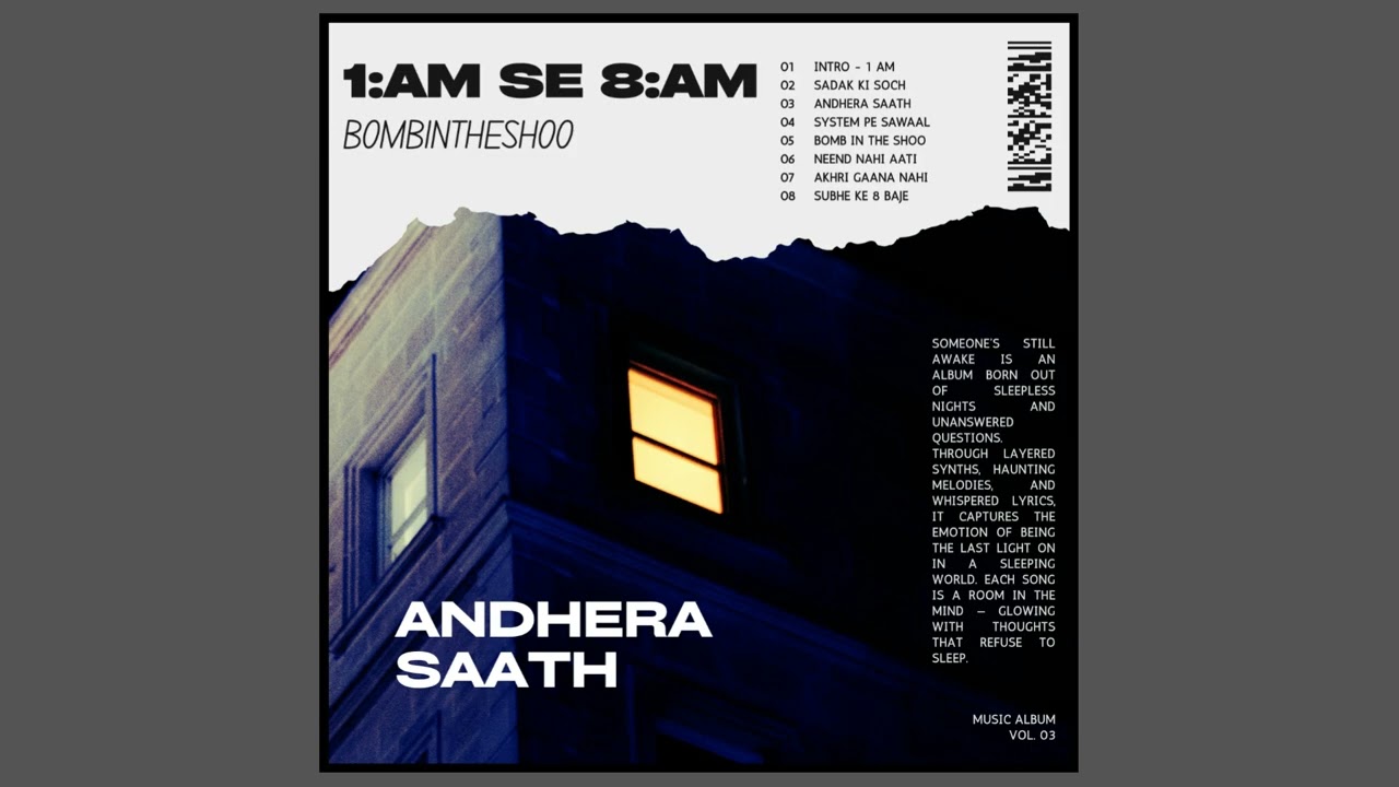 Andhera Saath 🖤 | Dark Love Hindi Rap | Bomb In The Shoo