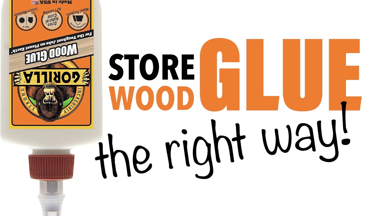How to store glue - French cleat upside down!