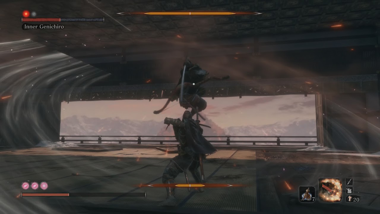 Sekiro Noob Vs inner Genichiro easy strategy