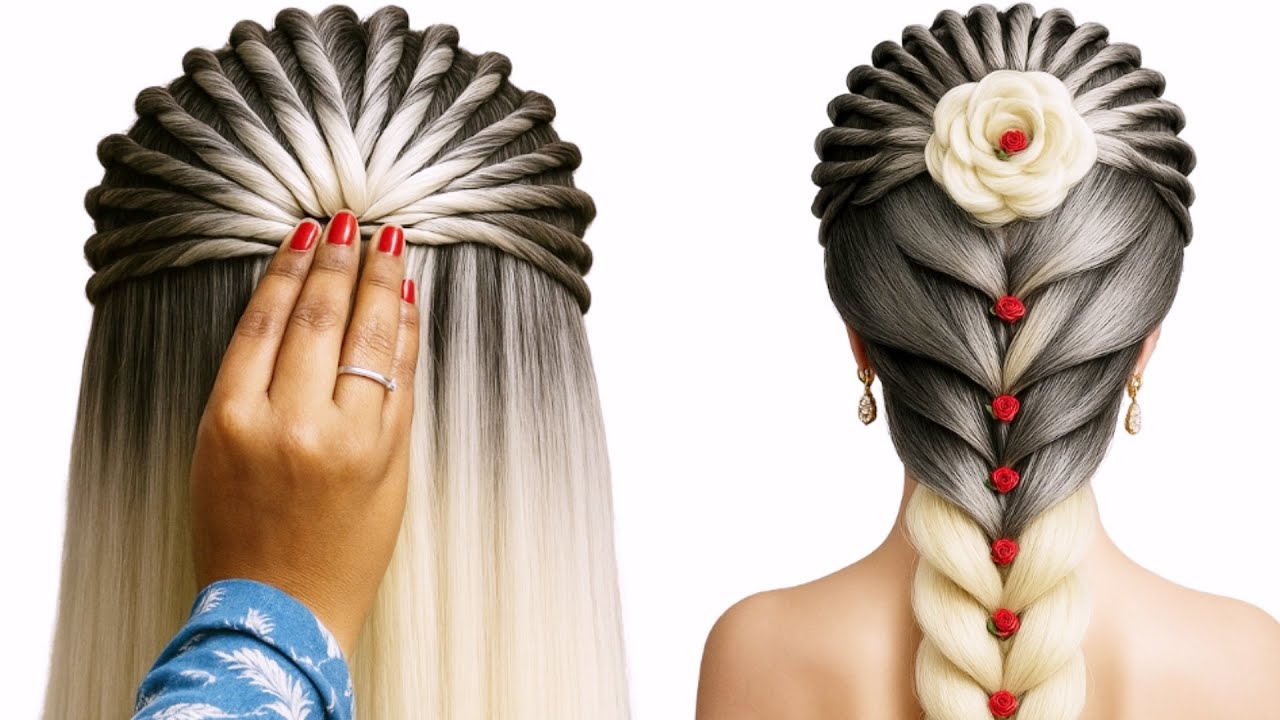 Elegant Long Ponytail hairstyle tutorial | Easiest Ever for Beginners | Simple Hairstyle for girls