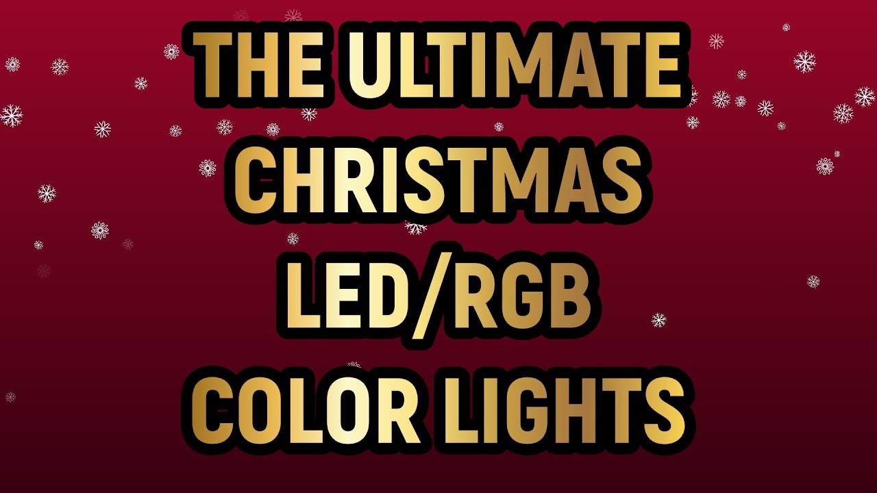 1 HOUR of LED/RGB CHISTMAS COLORFUL LIGHTS No sound , No Ads
