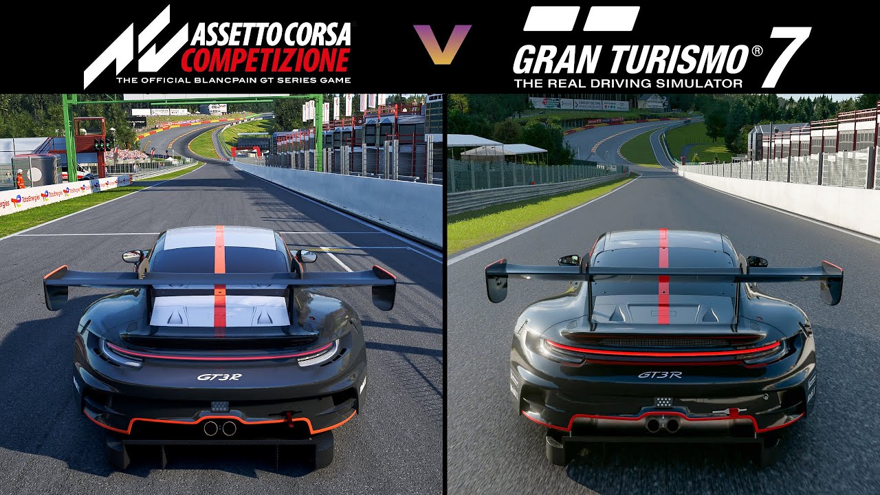 GT7 Update 1.67 vs ACC 🏁 Porsche 911 GT3 R (992) Comparison