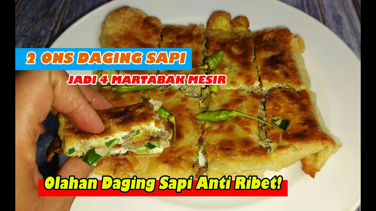 Olahan Daging Sapi ini Gak bikin Eneg ‖ Martabak Mesir Daging Cincang ‖ Resep Martabak Daging Sapi