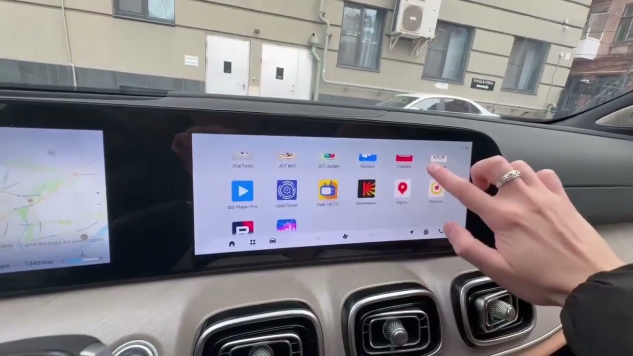 Jaecoo J8 навигатор на приборке, установка приложений.