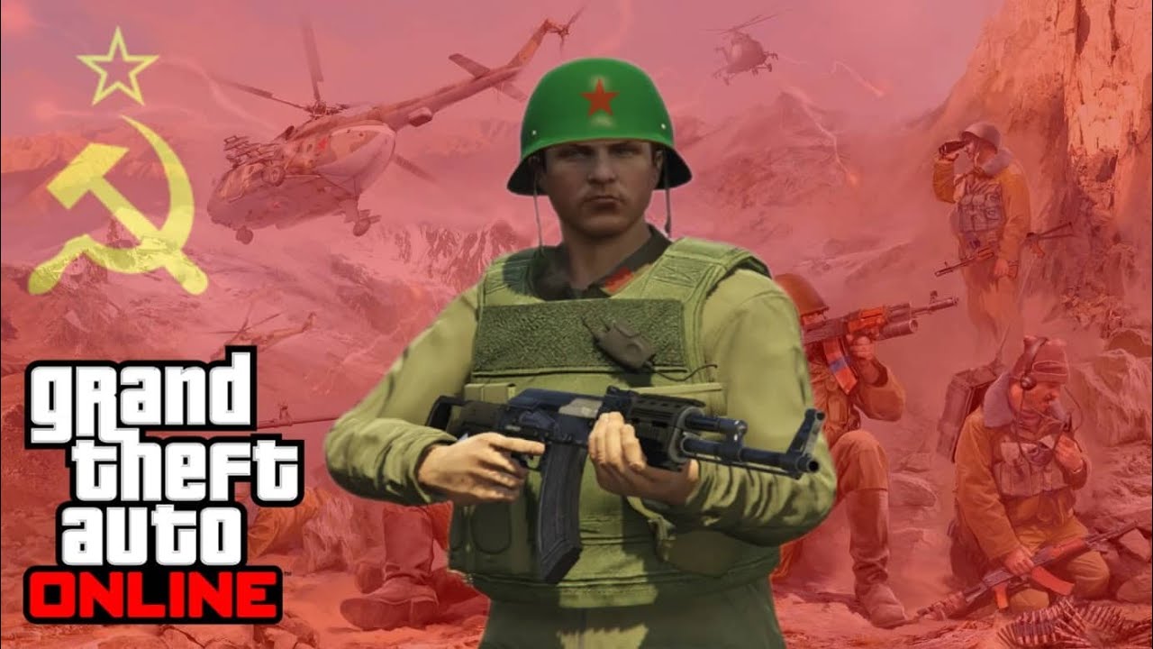GTA ONLINE SOVIET-AFGHAN WAR SOLDIER UNIFORM TUTORIAL 2022