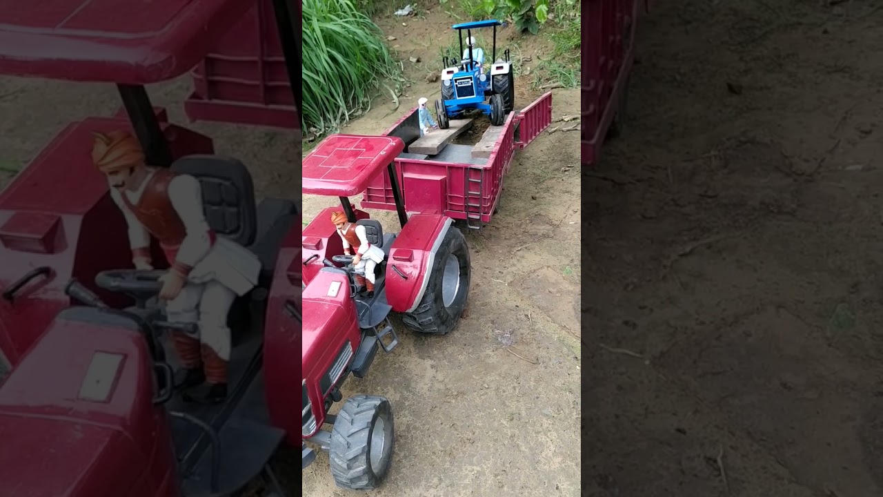 Ford tractor trolley mein load karte 
