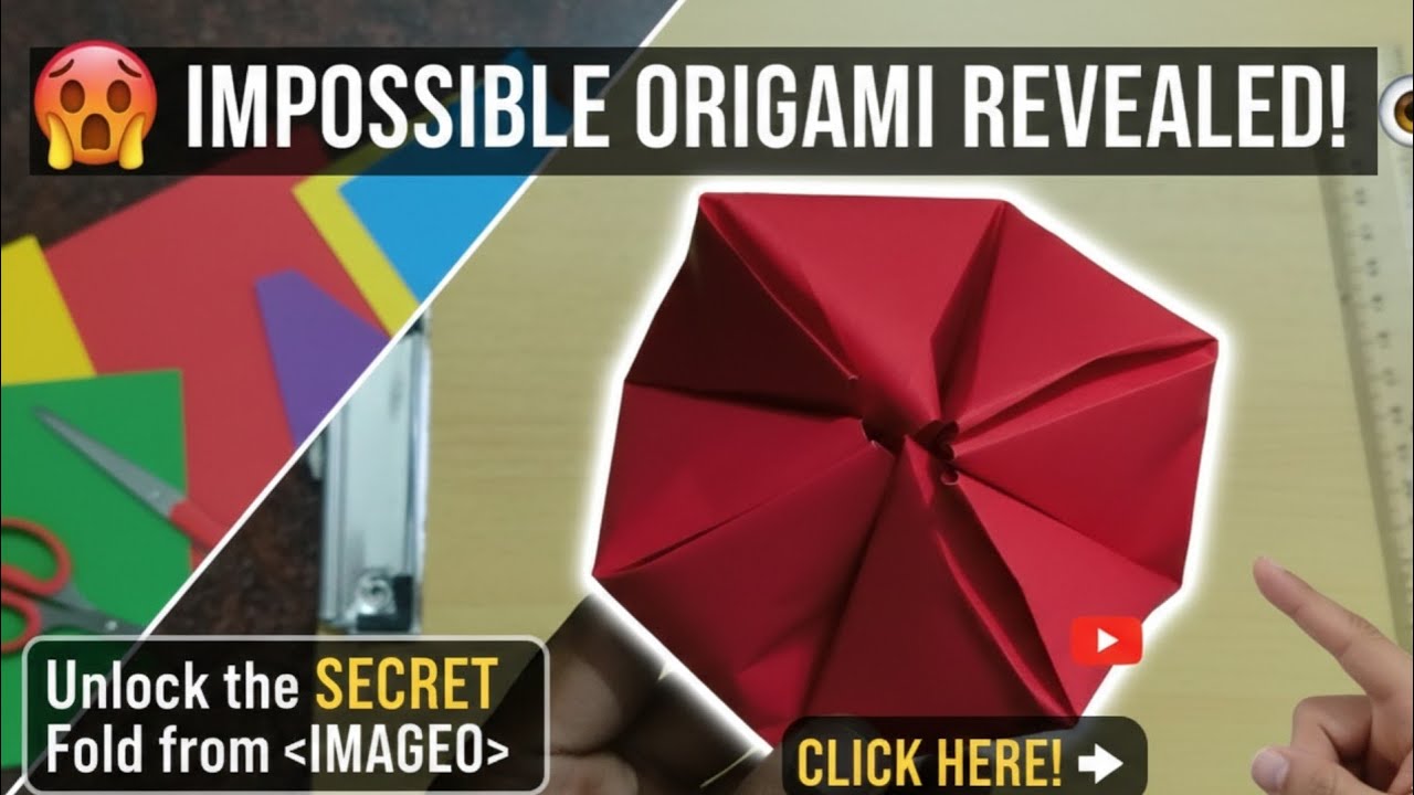 This RED Fold Will Blow Your Mind! 🔴 Easy Origami Masterpiece | IMPOSSIBLE Origami Hexagon Revealed!