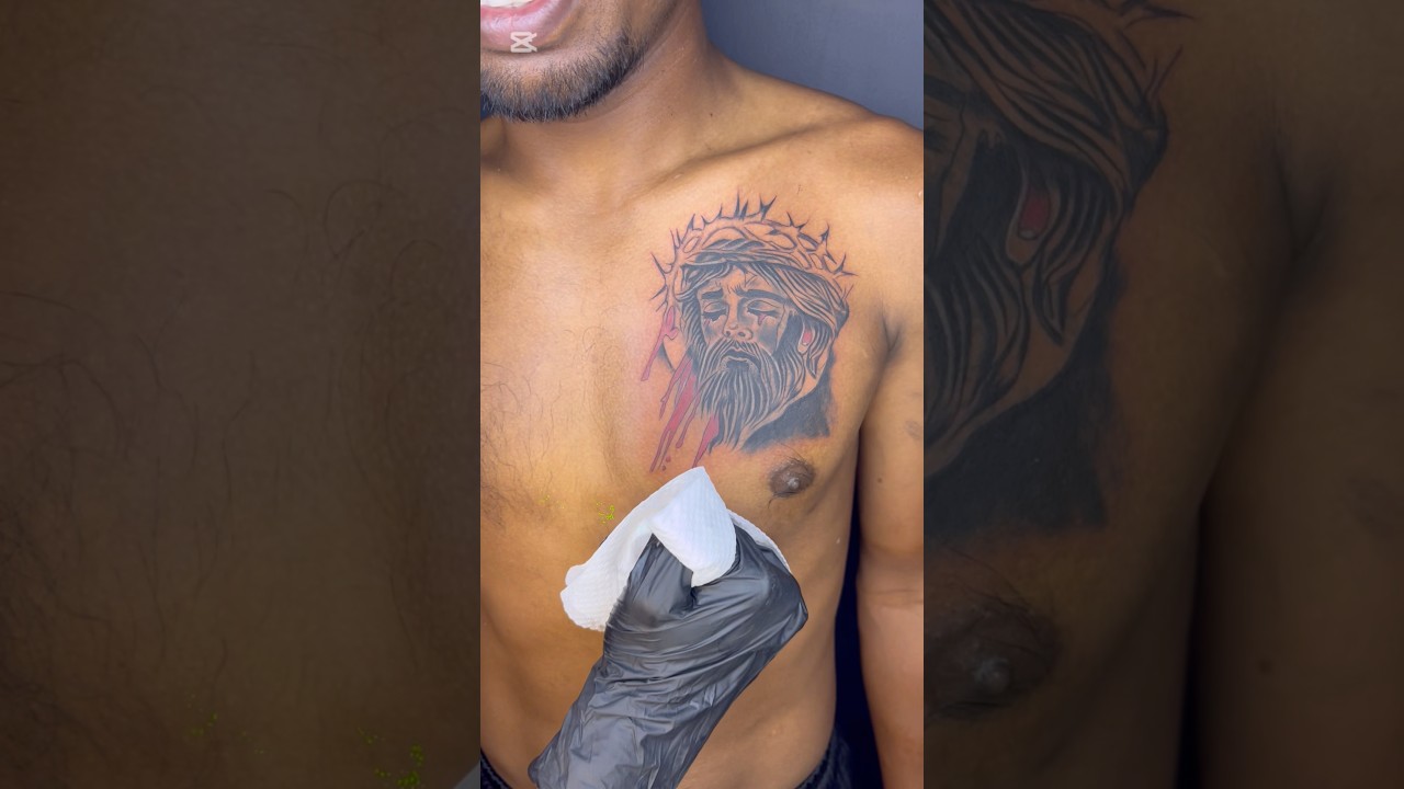 #jesustattoo coveruptattoo #sumant_kay_tattoo_artwork #trendingshorts#explorepage #chaibasajharkhand