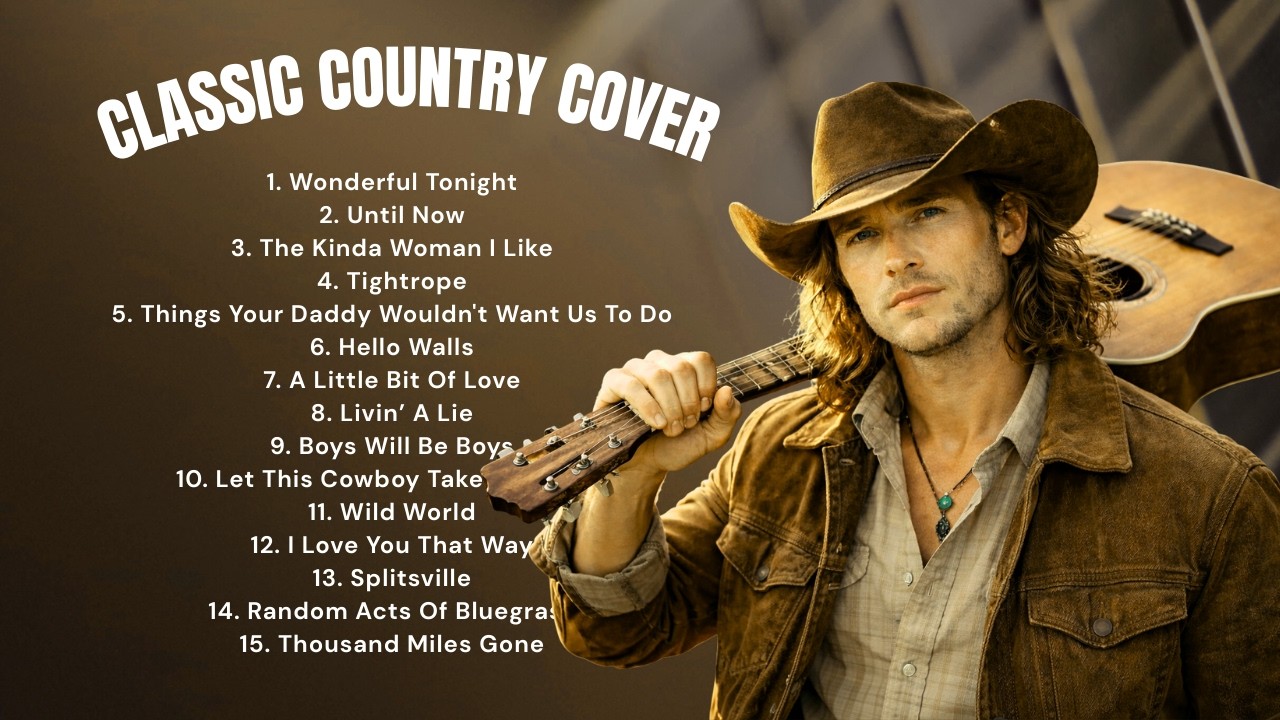 Wonderful Tonight, Wild World | Classic Country Cover Playlist | Timeless Country Love Song 70s 80s