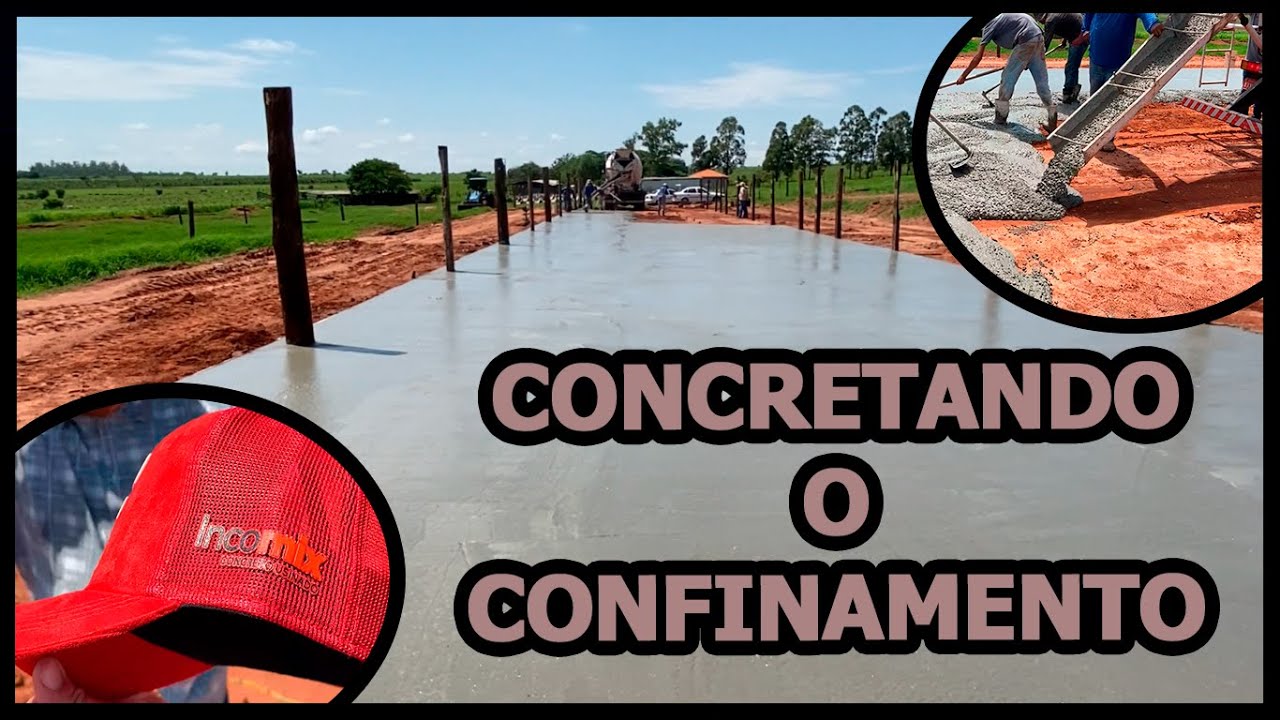 CONCRETANDO CONFINAMENTO COM CONCRETO USINADO