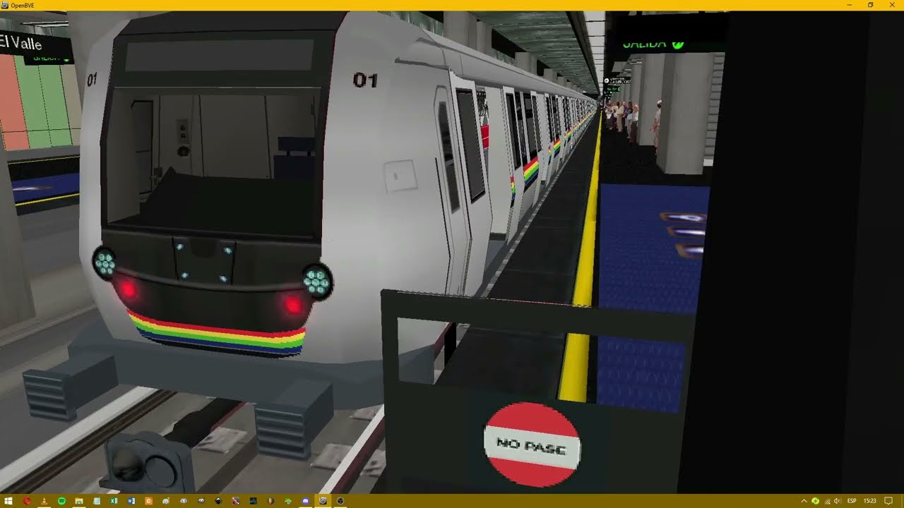 OpenBVE | Alstom Metropolis S9 overhaul hipotético en El Valle L3 Metro de Caracas