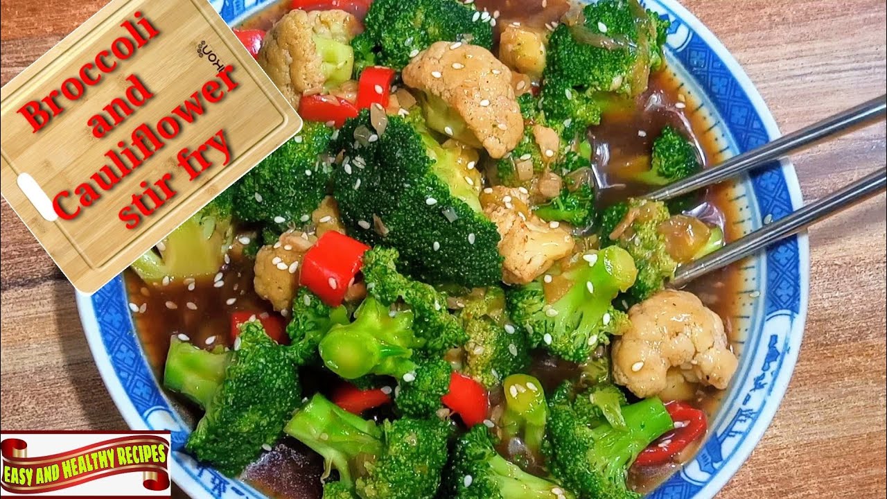 Broccoli and Cauliflower stir fry