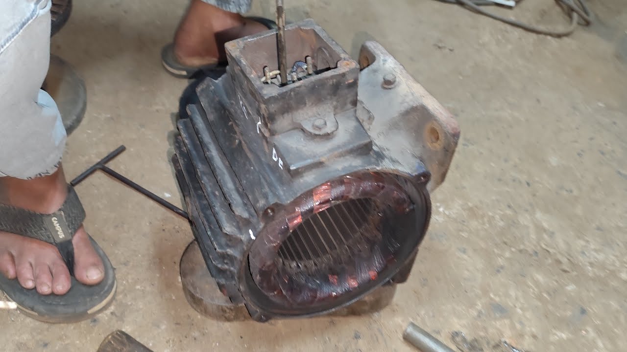 5 HP CG 1460 RPM electric motor winding l how the alternators works l three phase motors l motor