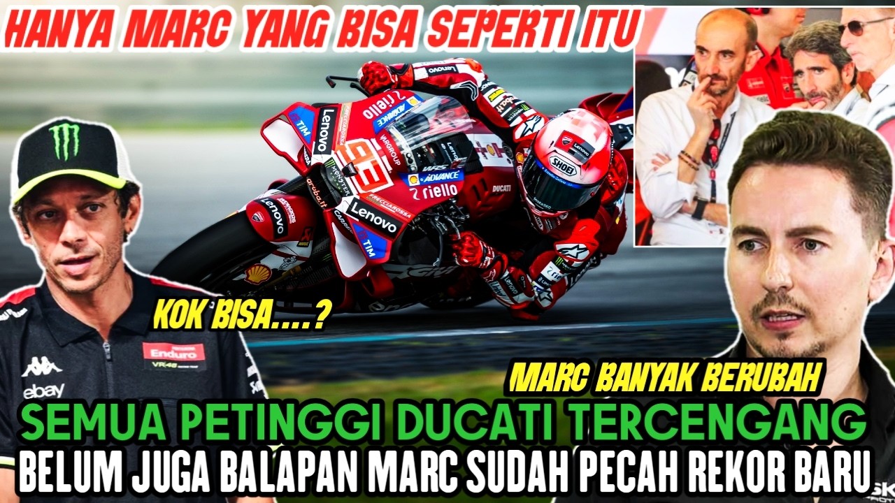 MEMUKAU🔴petinggi Ducati kagett Marc Marques pecahkan rekor baru di 2026, Lorenso Marc sudah bedah