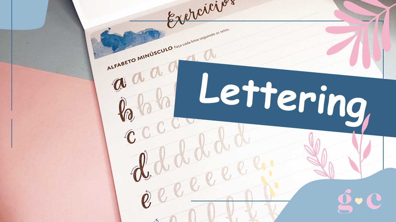 Treine caligrafia comigo | Lettering (letra maiúscula)