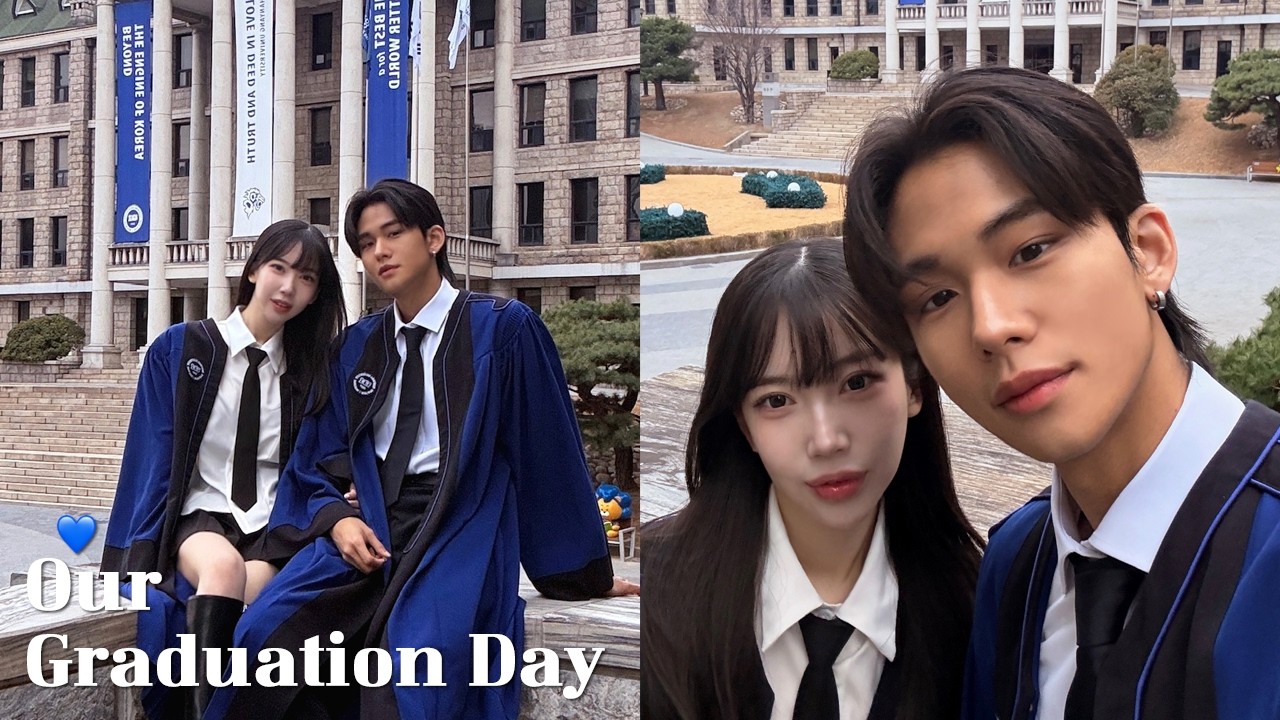 [vlog] 5년차 한양대 CC의 졸업사진 찍기💙🦁 | 커플 브이로그