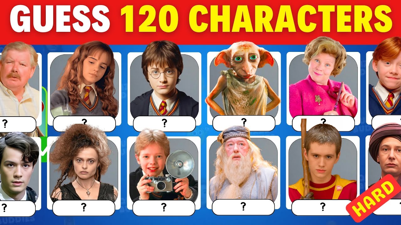 Сможете ли вы угадать всех 120 персонажей фильмов о Гарри Поттере? ⚡ | Ultimate Harry Potter Chal...