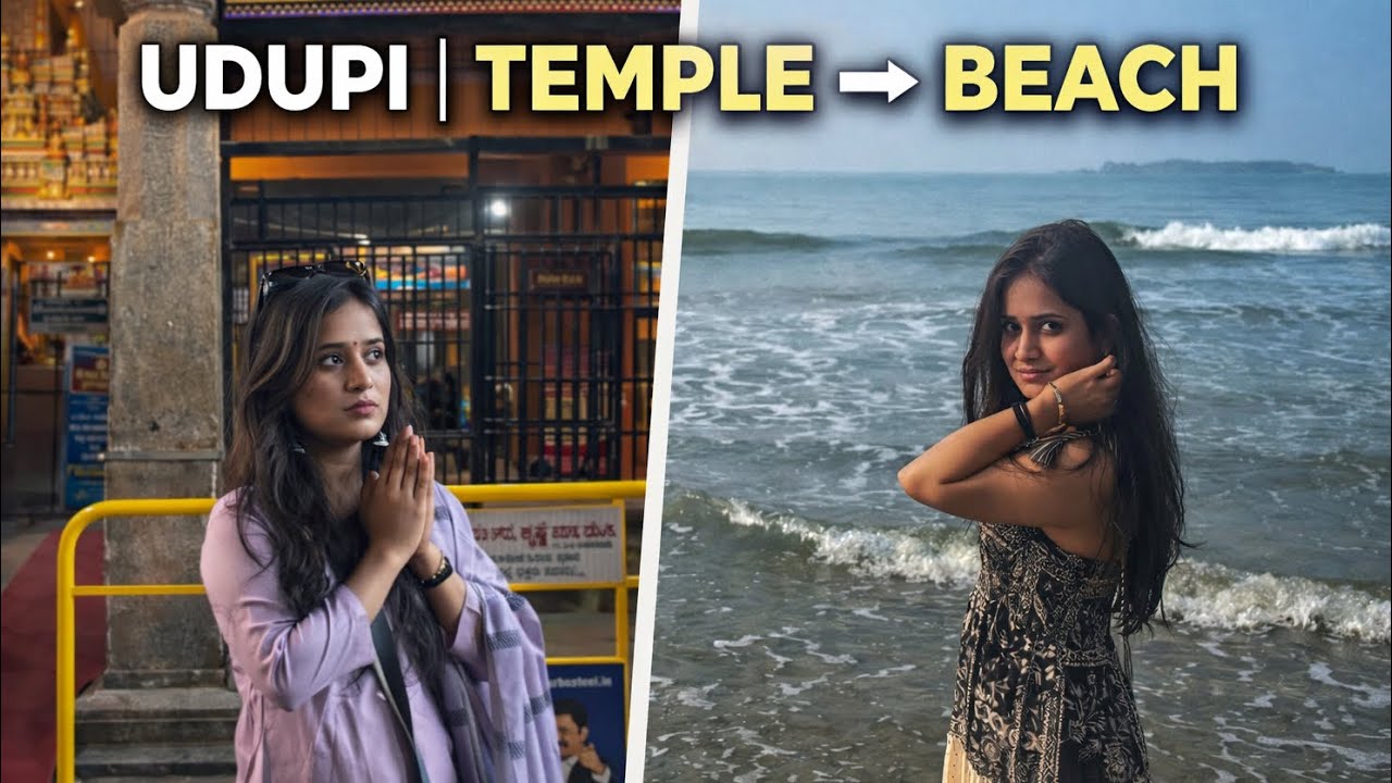 Udupi Travel Vlog 2026 | Sri Krishna Temple Udupi & Malpe Beach | Karnataka Tourism