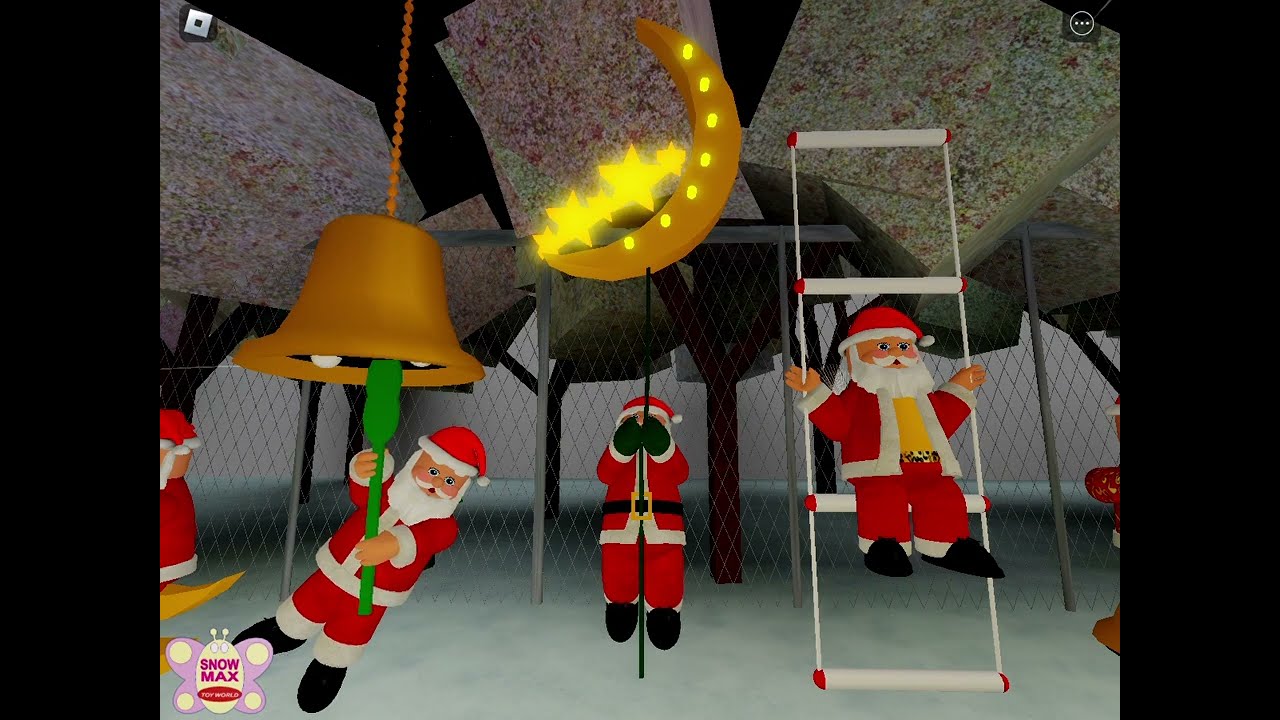 Santa Hanging On Moon  |  Chinafake Santa Claus Collection 🎅