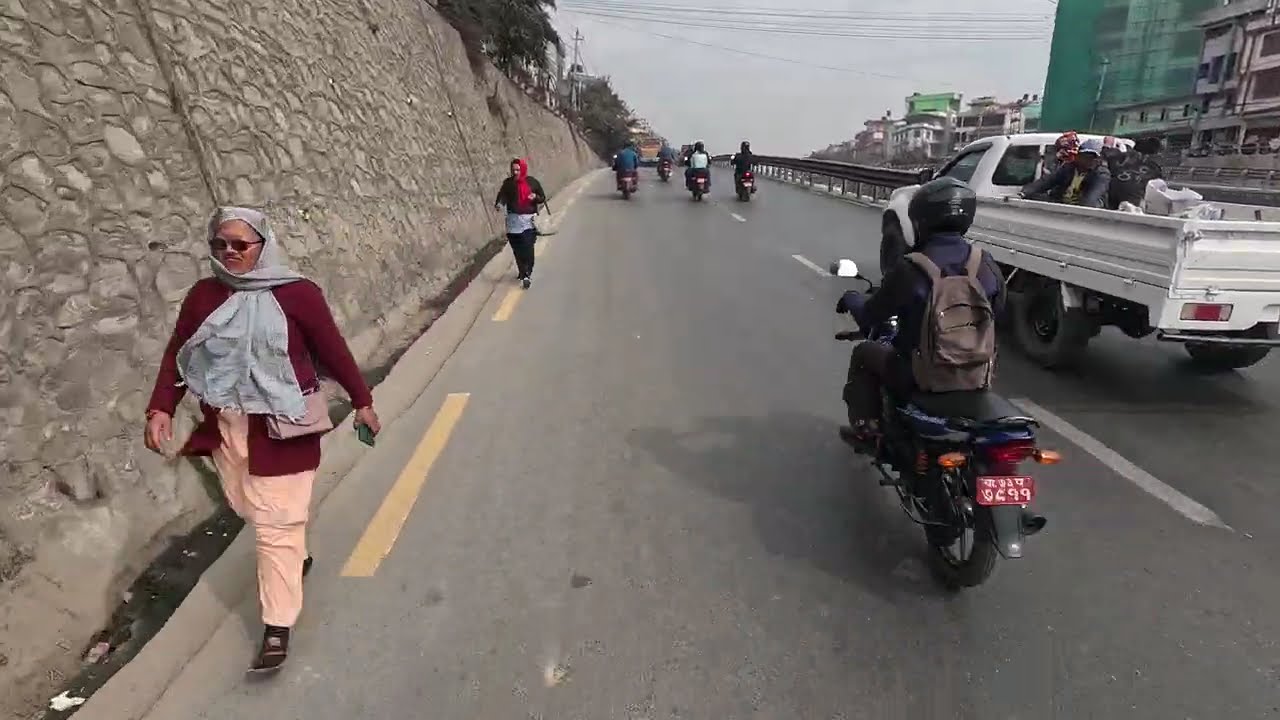 Road Timelapse Nepal | Balkumari (Lalitpur) to Jadibuti (Kathmandu) in 4k