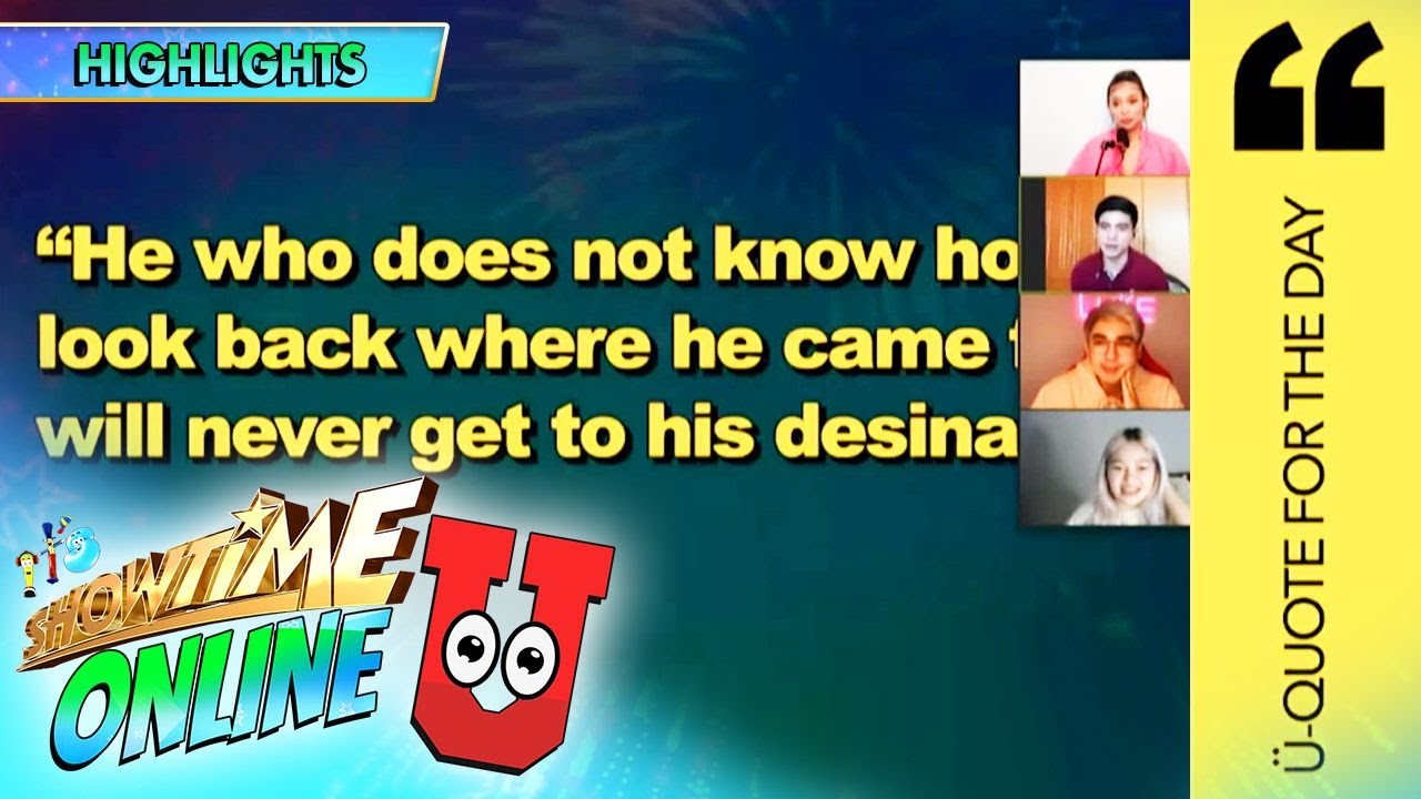 U-Quote for the day from Jose Rizal | Showtime Online U
