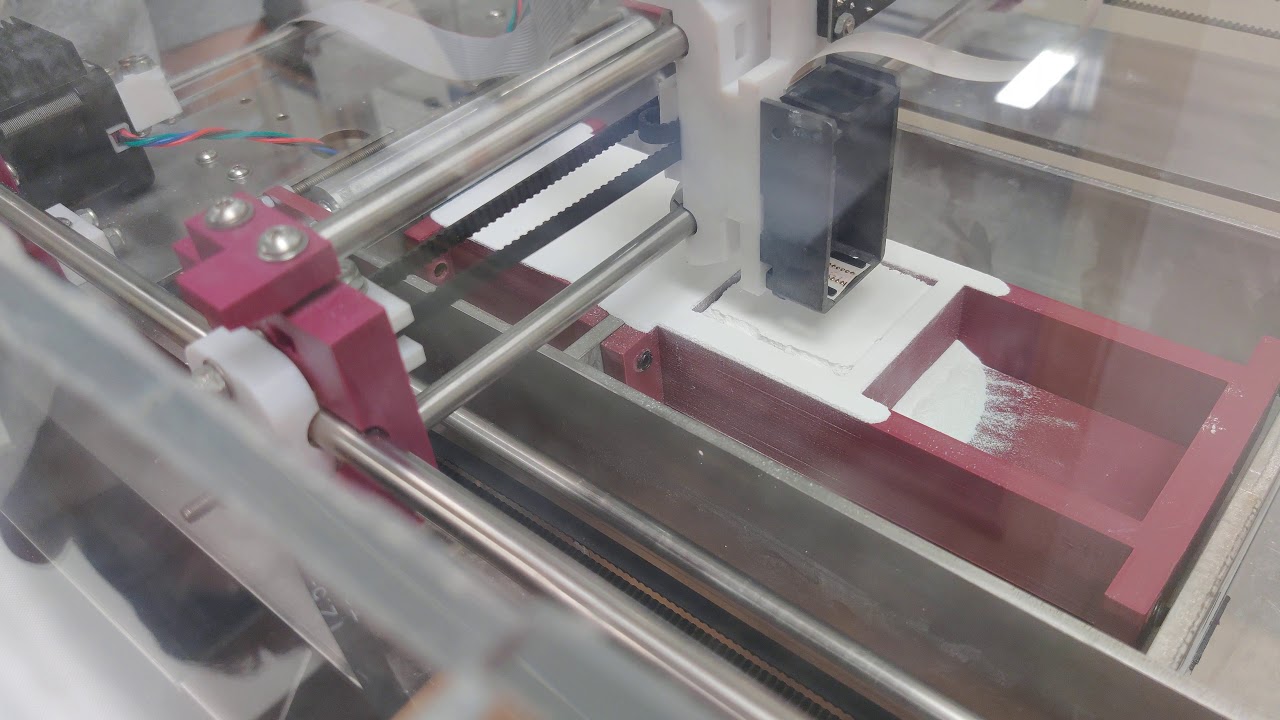 Binder Jetting 3D Printing Research Texas A&M Engineering  - Spreading during dry run