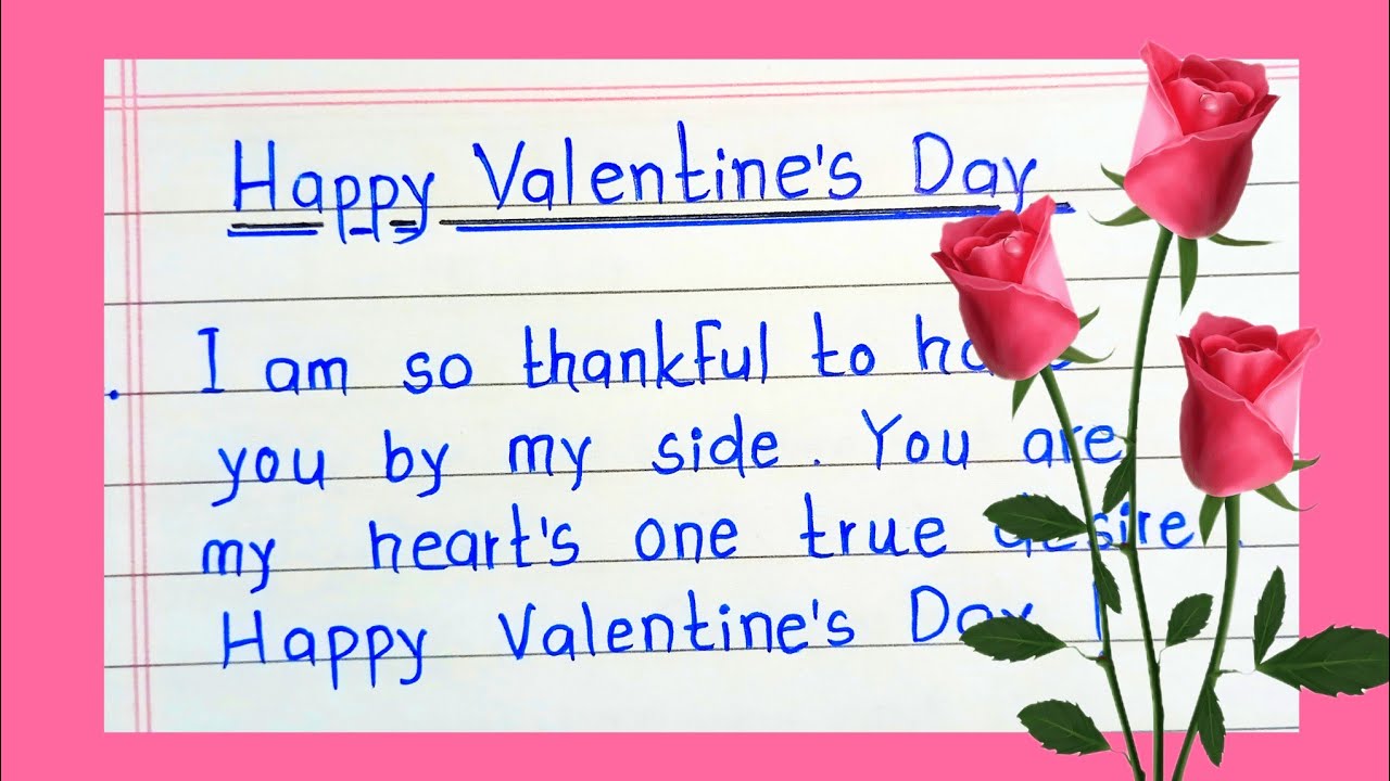 Happy Valentine's Day Message || Valentine's Day Wishes || Valentine's Day Card Writing ||