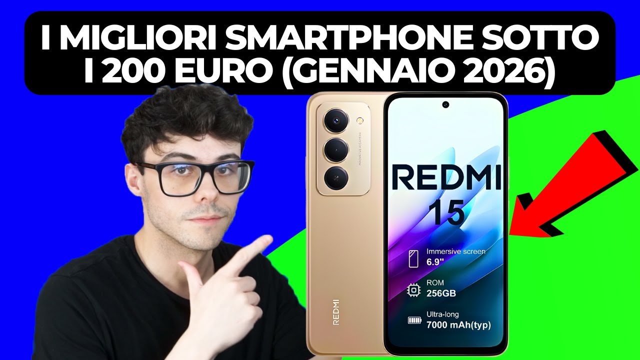 SMARTPHONE SOTTO I 200 EURO - I MIGLIORI DI GENNAIO 2026