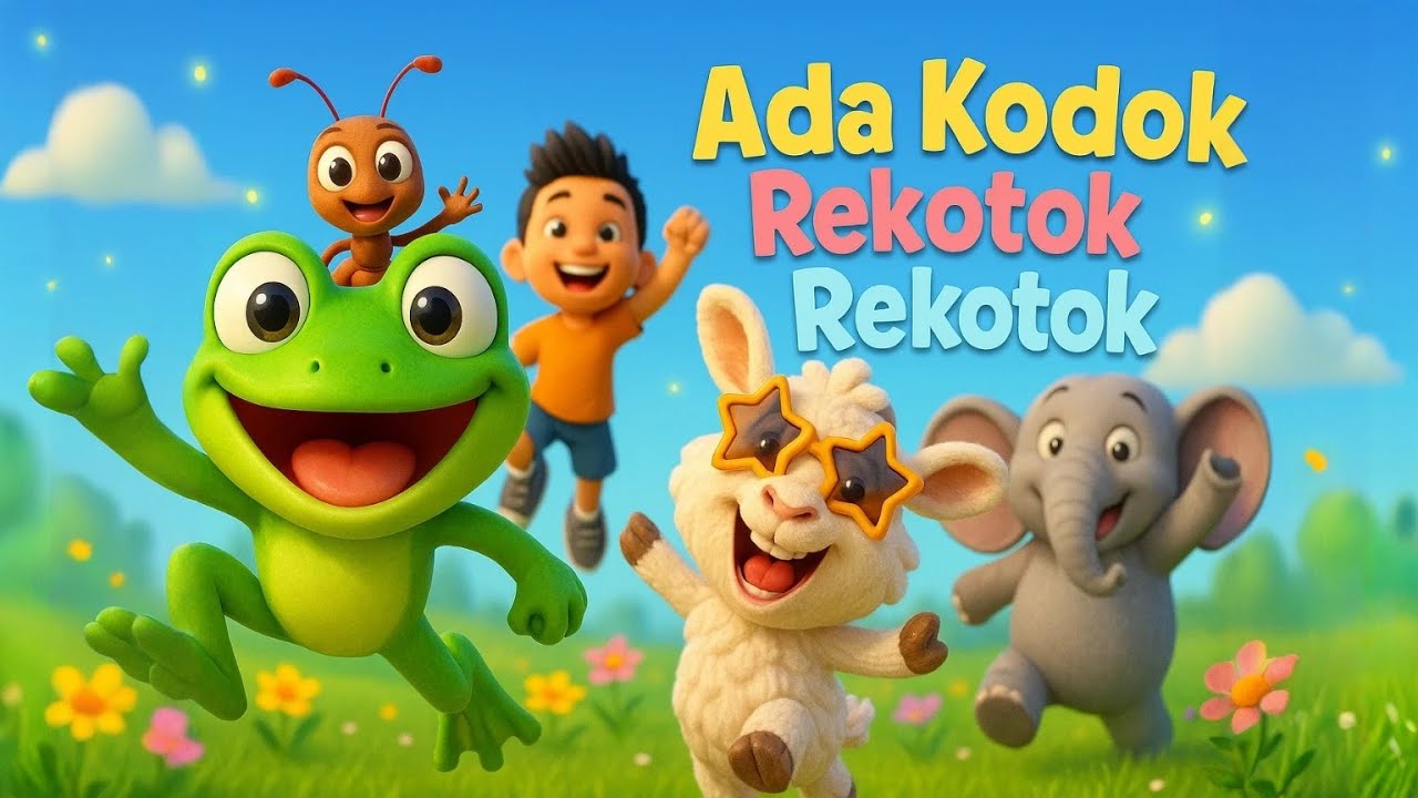 Ada Kodok Rekotok Rekotok 🐸🎶 | Animasi 3D Lagu Anak Lucu & Edukatif