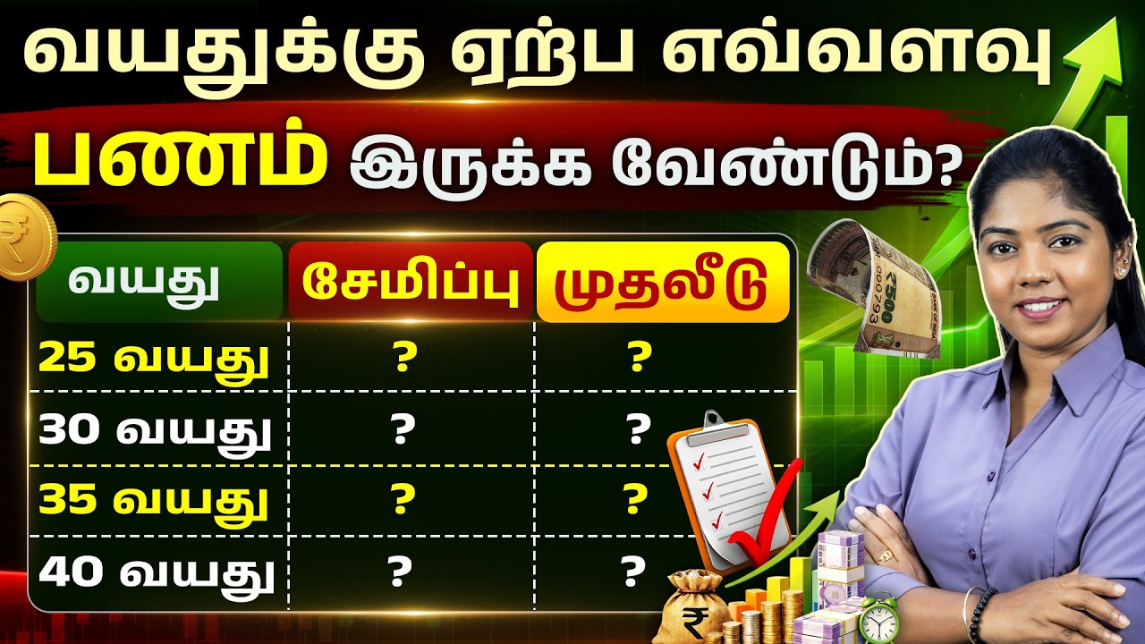 How Much Should You Save at 25, 30, 35 & 40? | Age-Wise Financial Planning in Tamil | Savings Tips