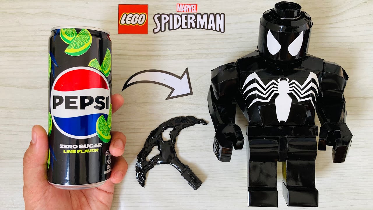 Homemade LEGO Venom using Soda cans 