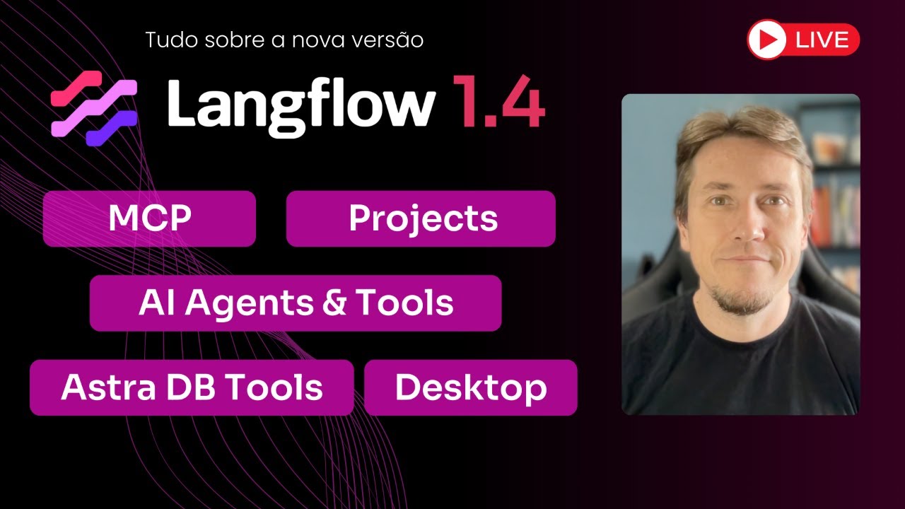 Langflow 1.4 - MCP, Projects, AI Agents e mais
