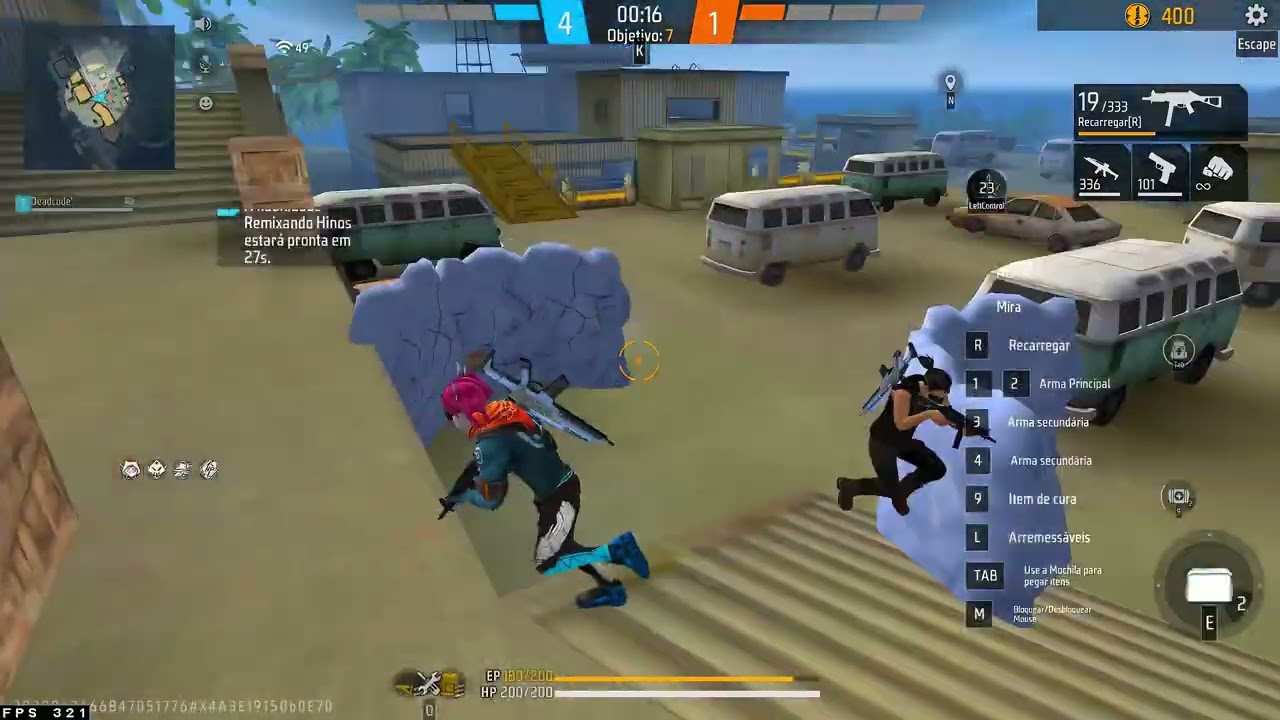 HIGHLIGHTS EM 2x2 APOSTADO! 🥋🏆 1920x1080 Highlights PC Fraco Free Fire Xeon E5-2667 GTX 1660 Super!