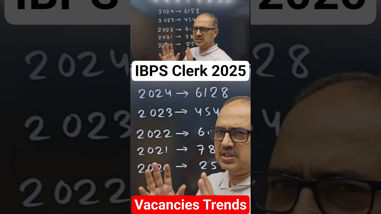 IBPS Clerk 2025 | 🎯🔥Last 5 Years Vacancies Trends📈📊