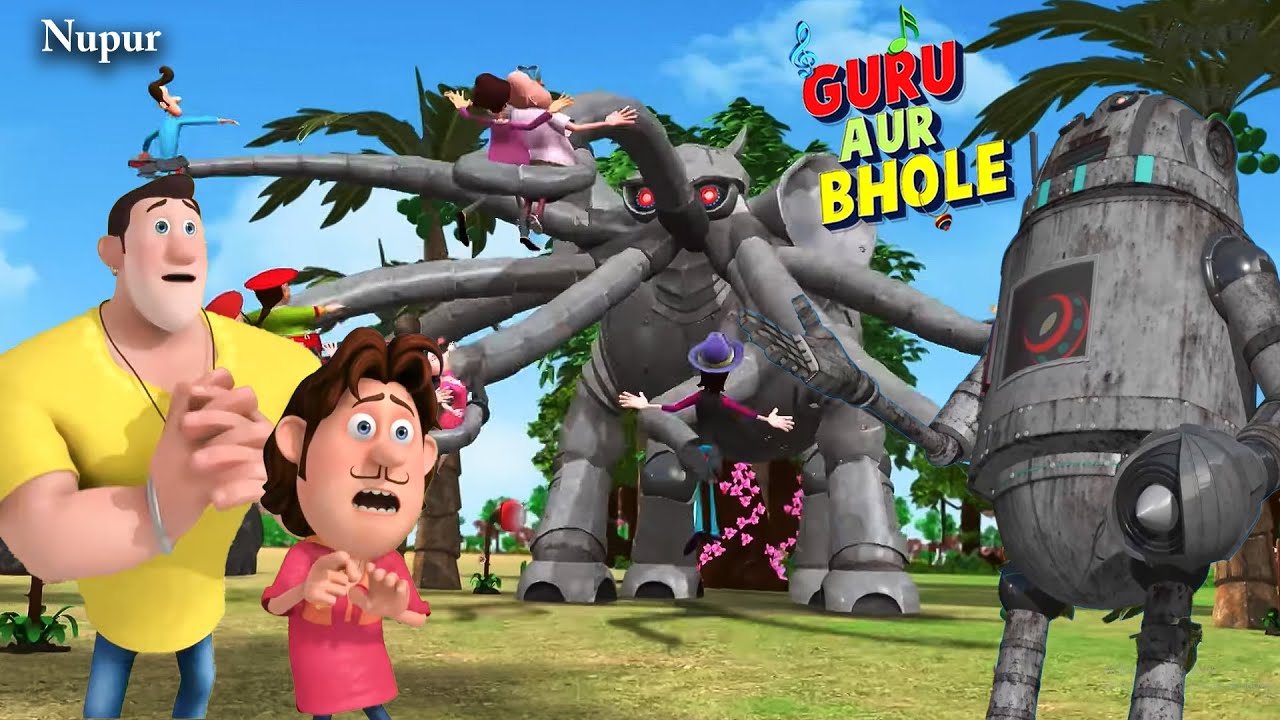 Robotic Island की कहानी | Guru Aur Bhole Latest Episode | Kids Cartoon | Moral Stories