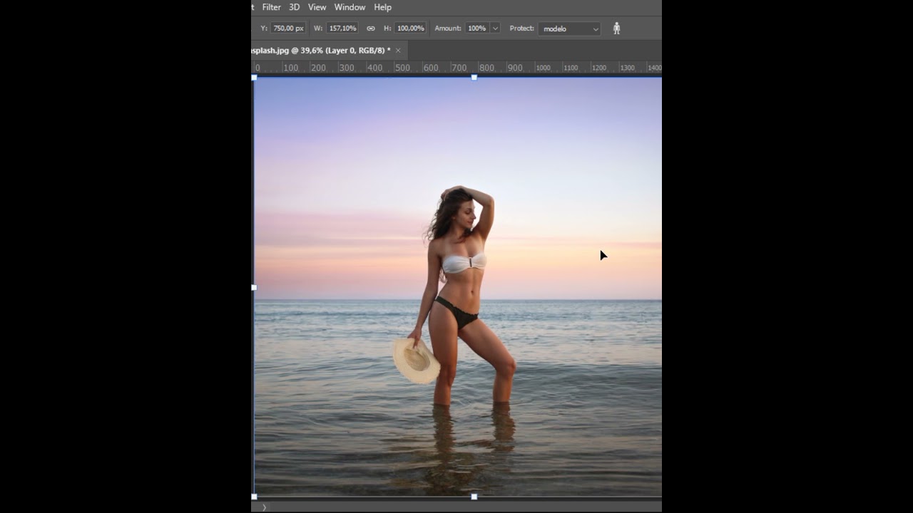 Como redimensionar uma imagem sem criar distor&ccedil;&atilde;o na modelo.