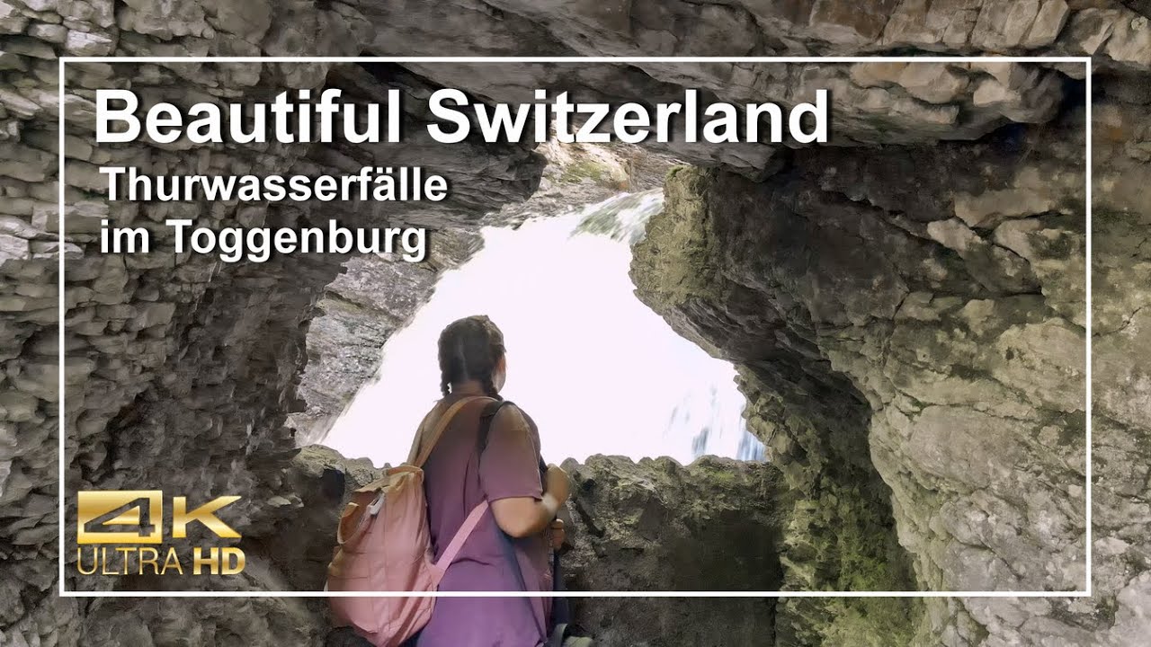 Thurwasserf&auml;lle im Toggenburg, die andere Sicht, Switzerland 4K Drone